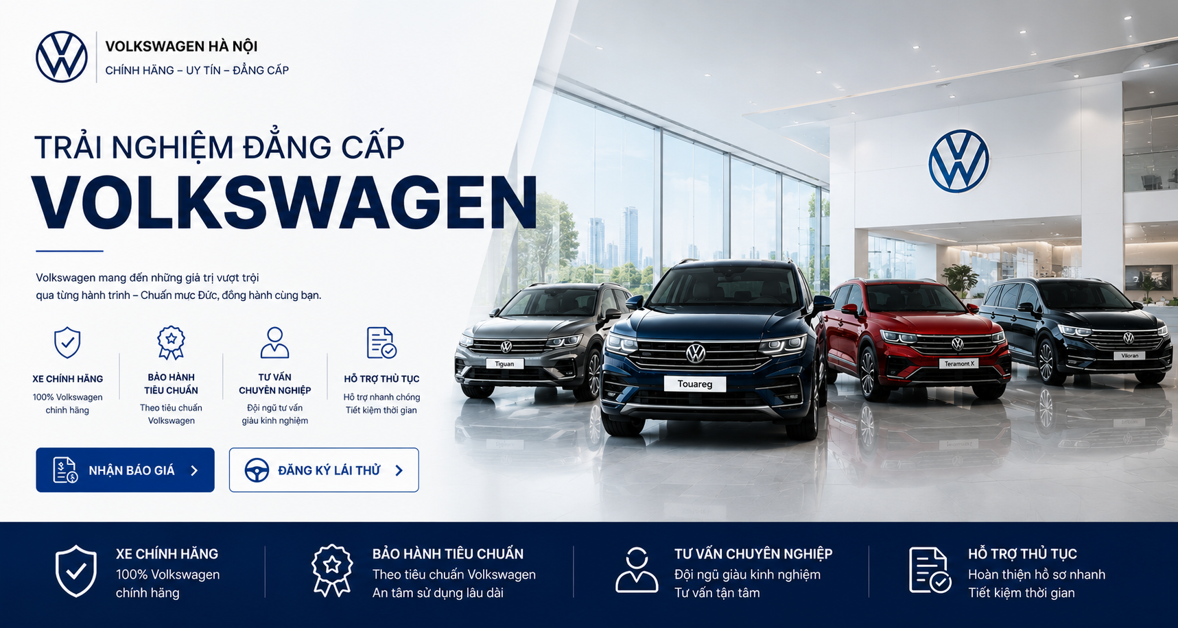 Liên Hệ Volkswagen Hà Nội – Đăng Ký Báo Giá & Lái Thử Xe Chính Hãng